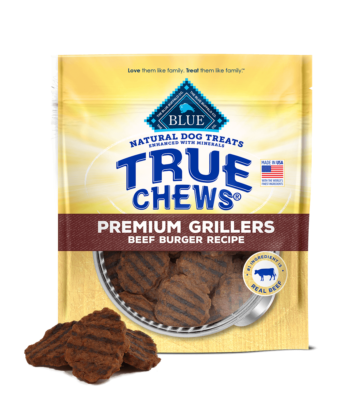 Dog Treats Blue Buffalo Beef Chews 10oz Training Rewards - main product image