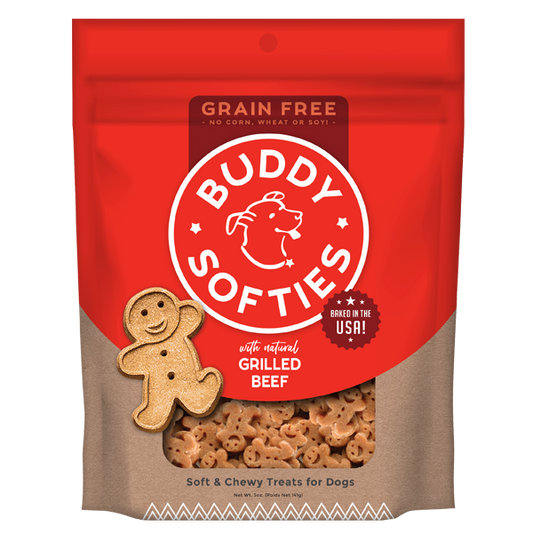 Buddy Softies Grain Free Beef Dog Treats 5Oz Dog Treats - main product image