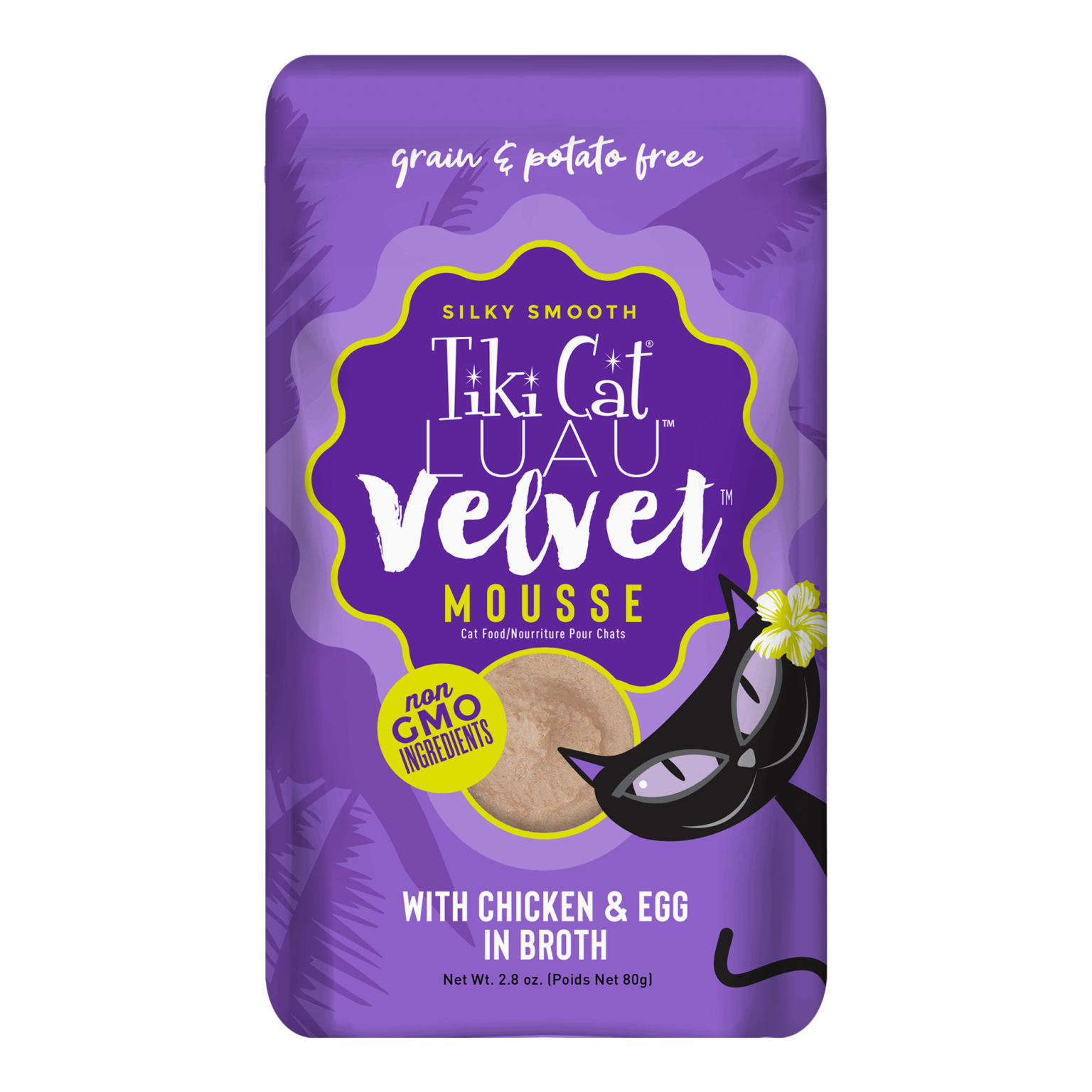 Tikicat Adult Velvet Mousse Chicken And Egg 2 8Oz Wet Cat - main product image