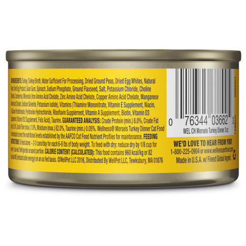 Wellness Complete Health Adult Morsels Turkey Dinner Wet Cat - detail view