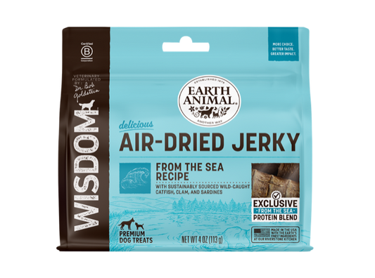 Earth Animal Wisdom Air Dried From The Sea Jerky Dog Treats - main product image