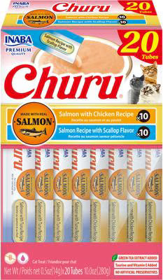 Inaba Churu Salmon/Chicken/Scallop Cat Assortment 20/.5oz - main product image