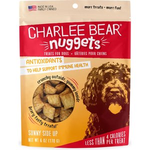 Charlee Bear Nuggets Skin & Coat Sunny Side Dog Treats (8oz) - main product image