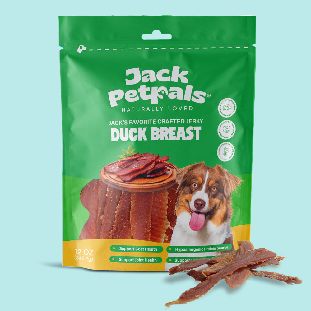 Dog Treats Jack PetPals Handcrafted Jerky Duck Breast Treats - close up product image for dog treats