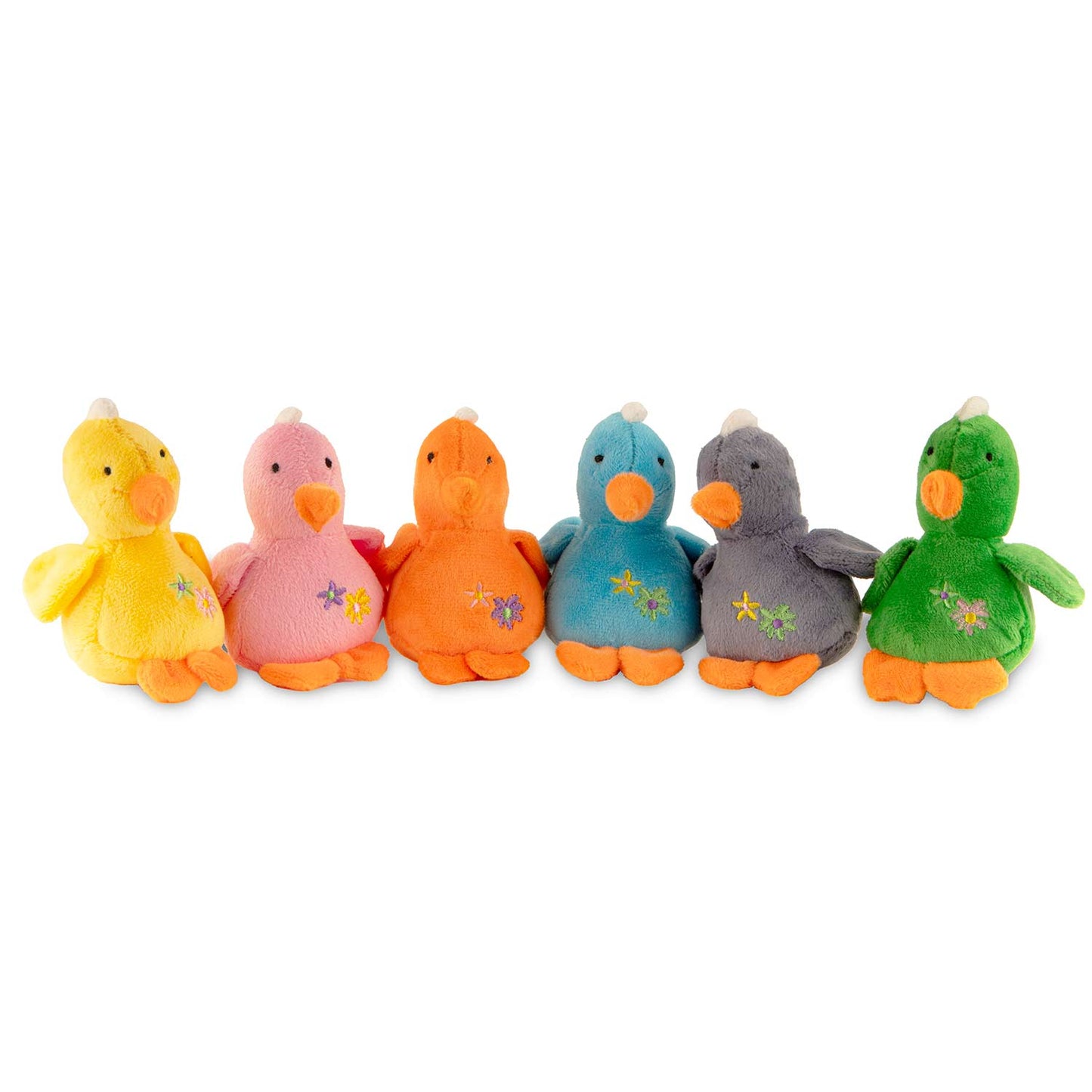 4 Baby Duck Plush Squeaker Dog Toys Interactive Dog - lifestyle view