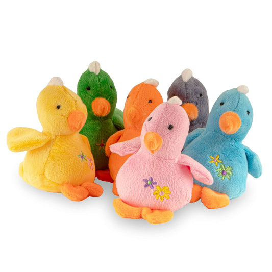 4 Baby Duck Plush Squeaker Dog Toys Interactive Dog - main product image