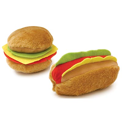 American Grill Time Plush Squeaker Dog Toys Or Hot - gallery image 8