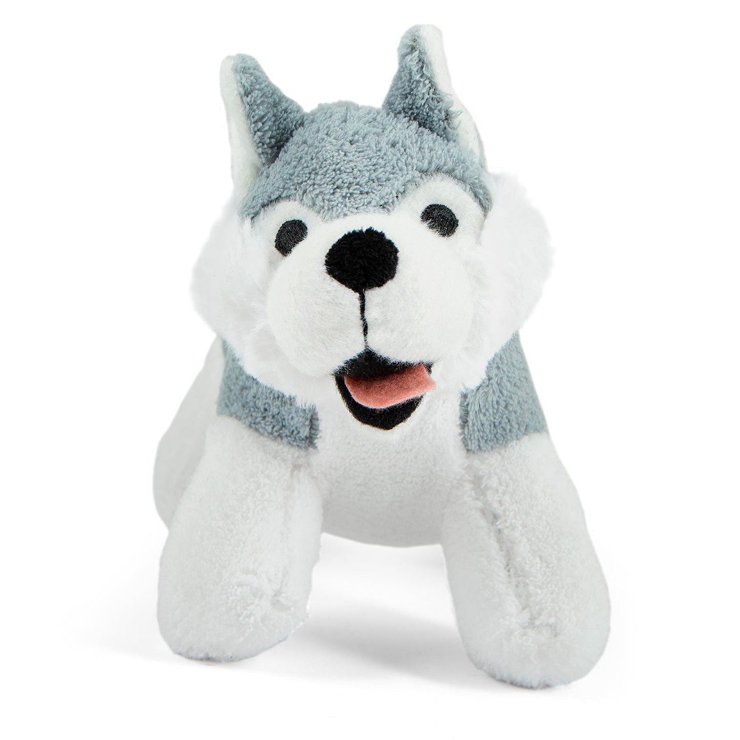 Animal Cuddlers Plush Squeaky Dog Toys Interactive - close up view