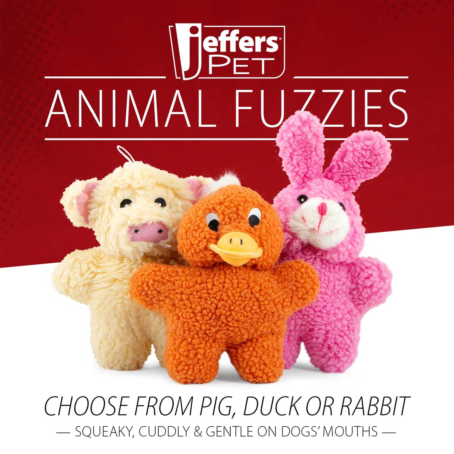 Animal Fuzzies Plush Squeaker Dog Toys Interactive - gallery image 19