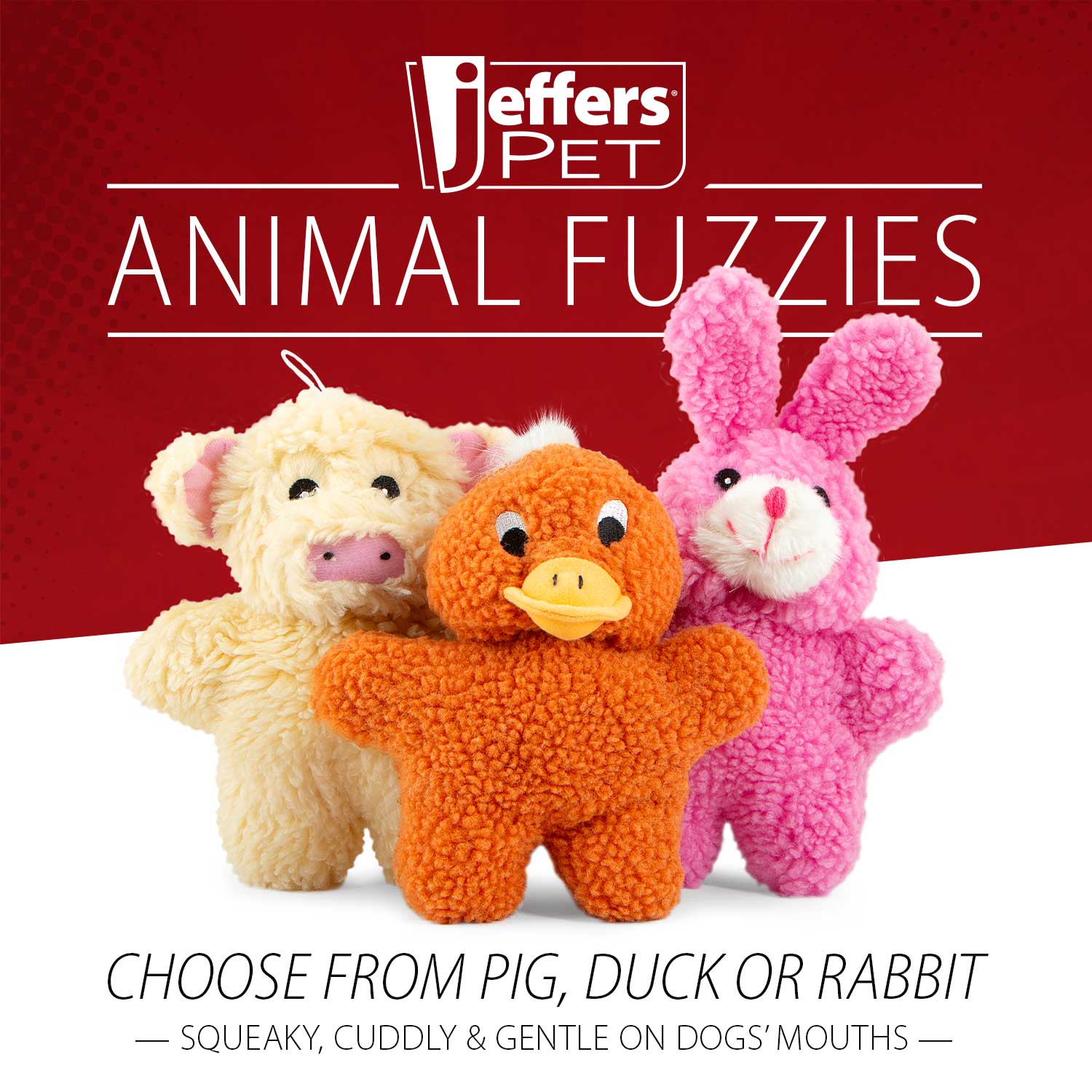 Animal Fuzzies Plush Squeaker Dog Toys Interactive - gallery image 19