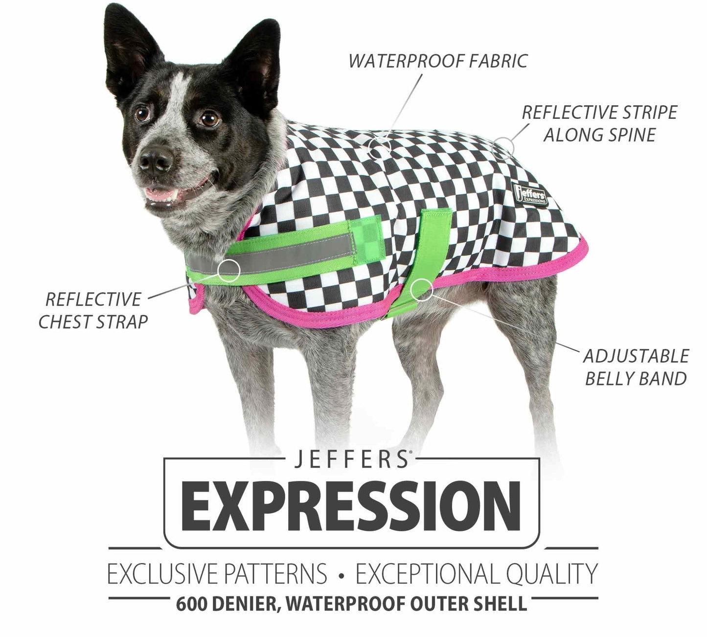 Expression 600D Waterproof Ripstop Dog Coat 240 Gram