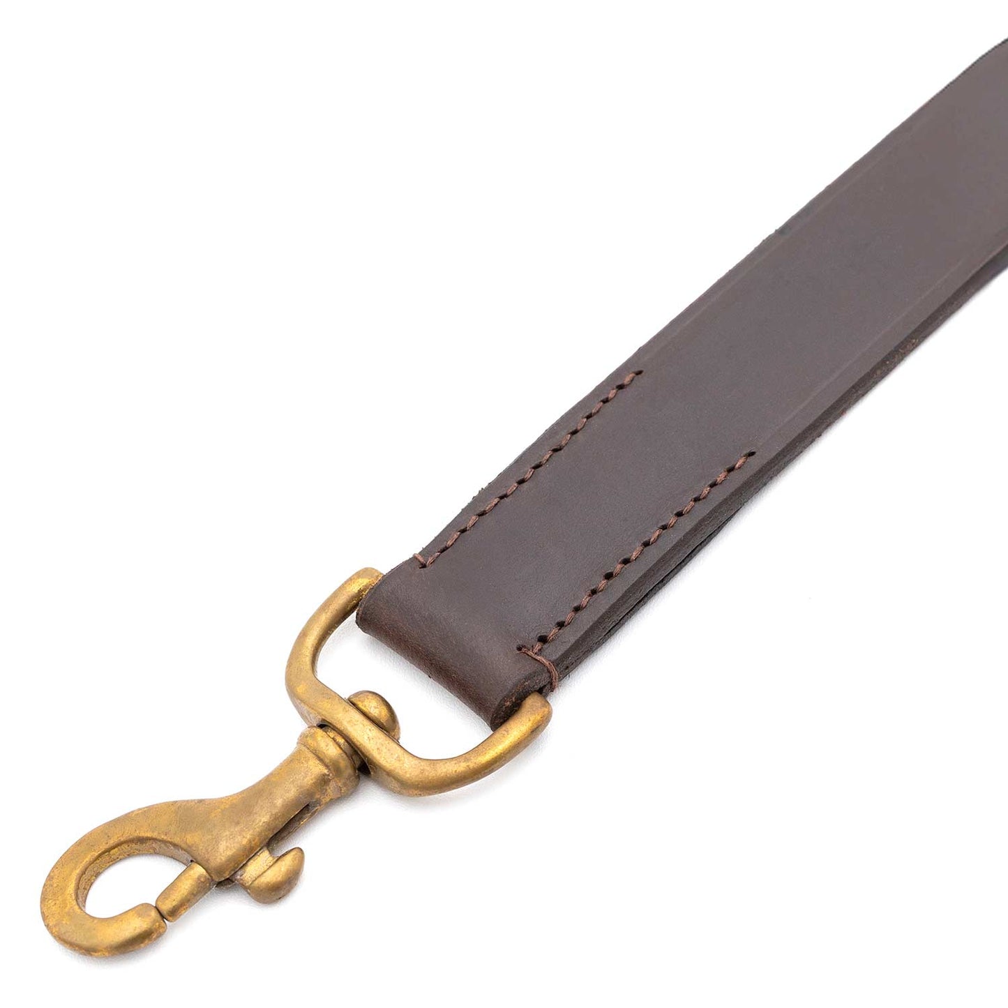Jeffers Flat Leather Dog Leash with Hand Strap Handle, 6'L - gallery image 6