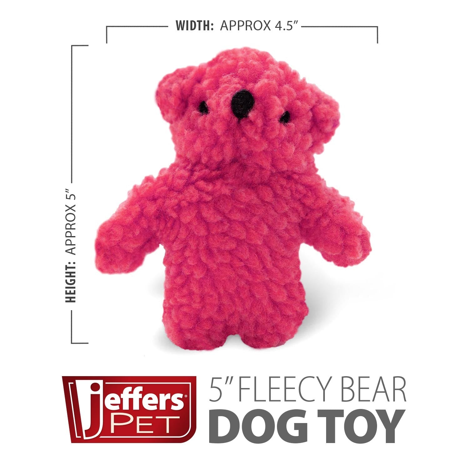Fleecy Bear Plush Squeaker Dog Toys Interactive Dog - lifestyle view