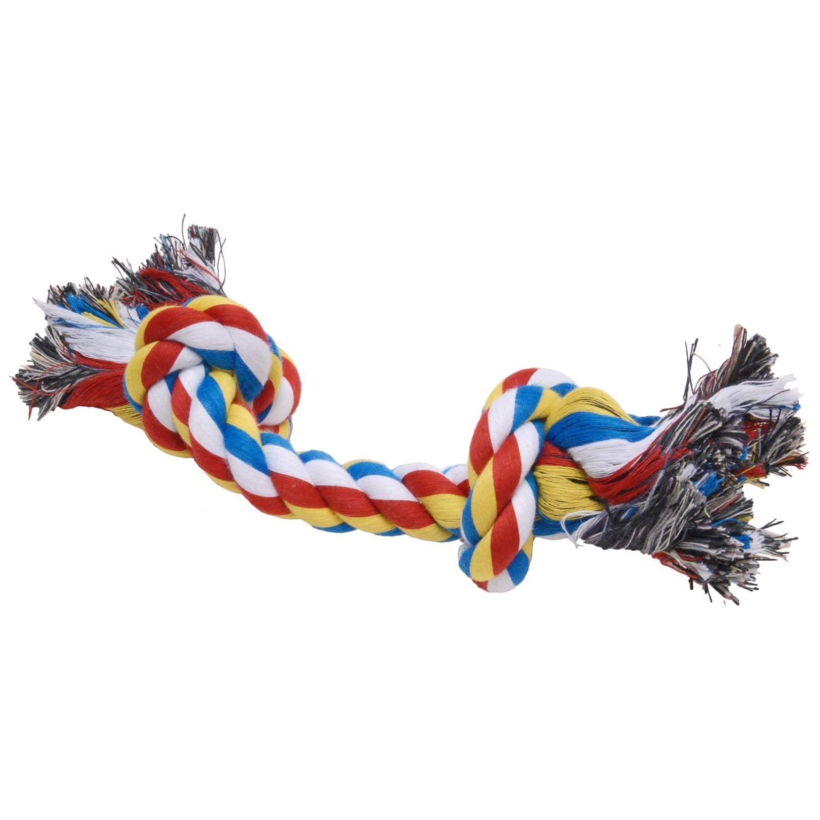 Jeffers Multi-Colored Braided Rope Bone Tug Toy for Dogs - lifestyle view