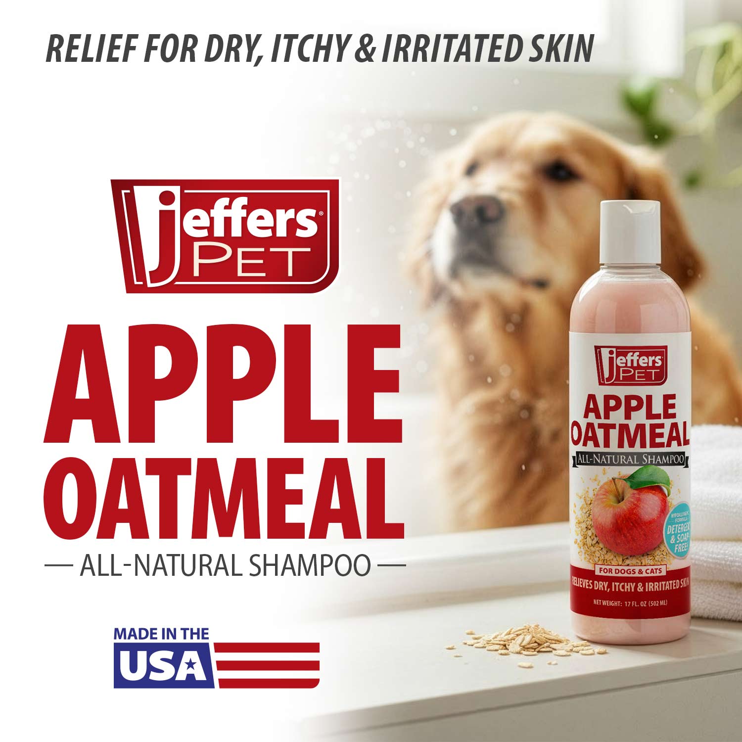 Pet Apple Oatmeal All Natural Hypoallergenic Dry For - detail view