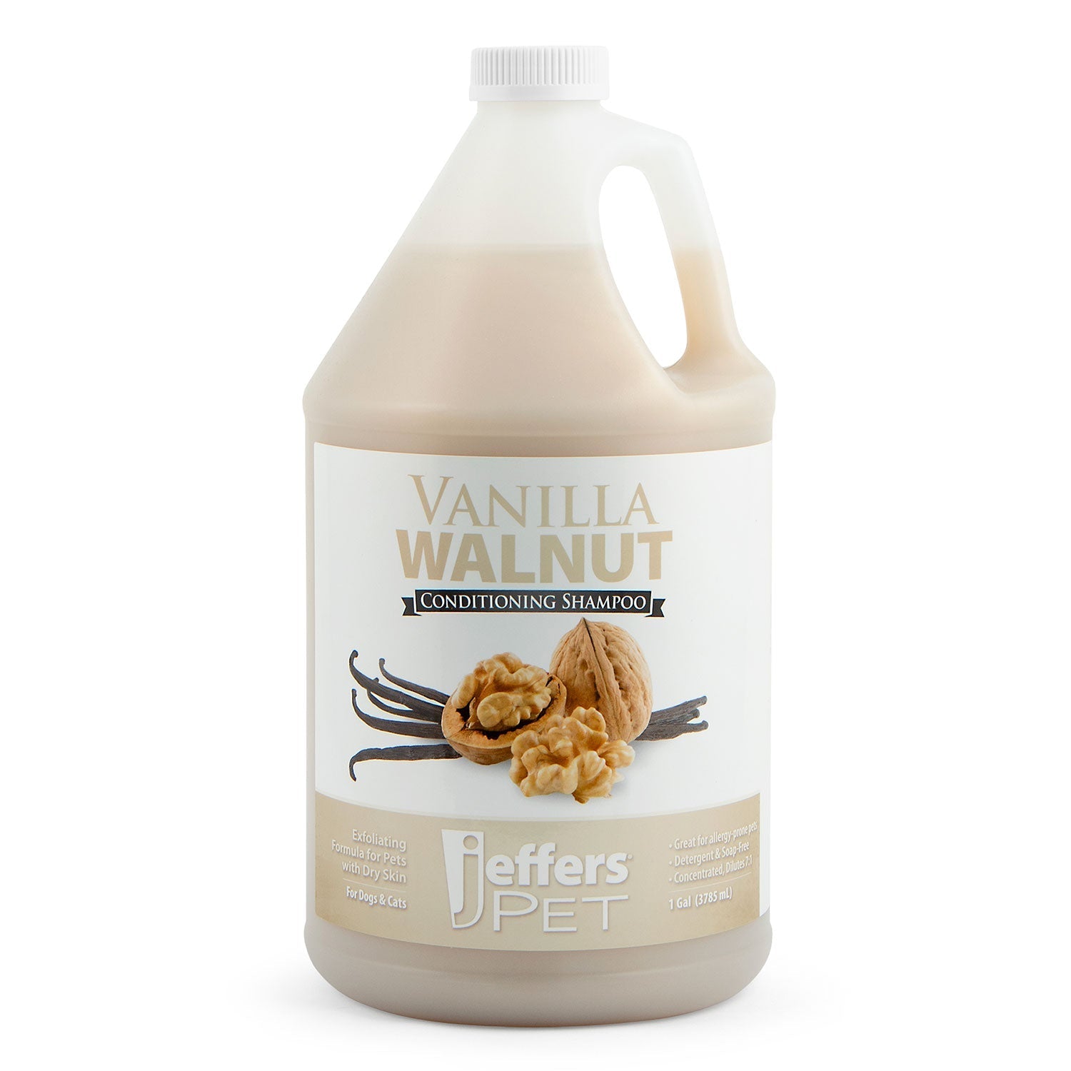 Pet Vanilla Walnut Exfoliating Dog Cat Conditioning - close up view