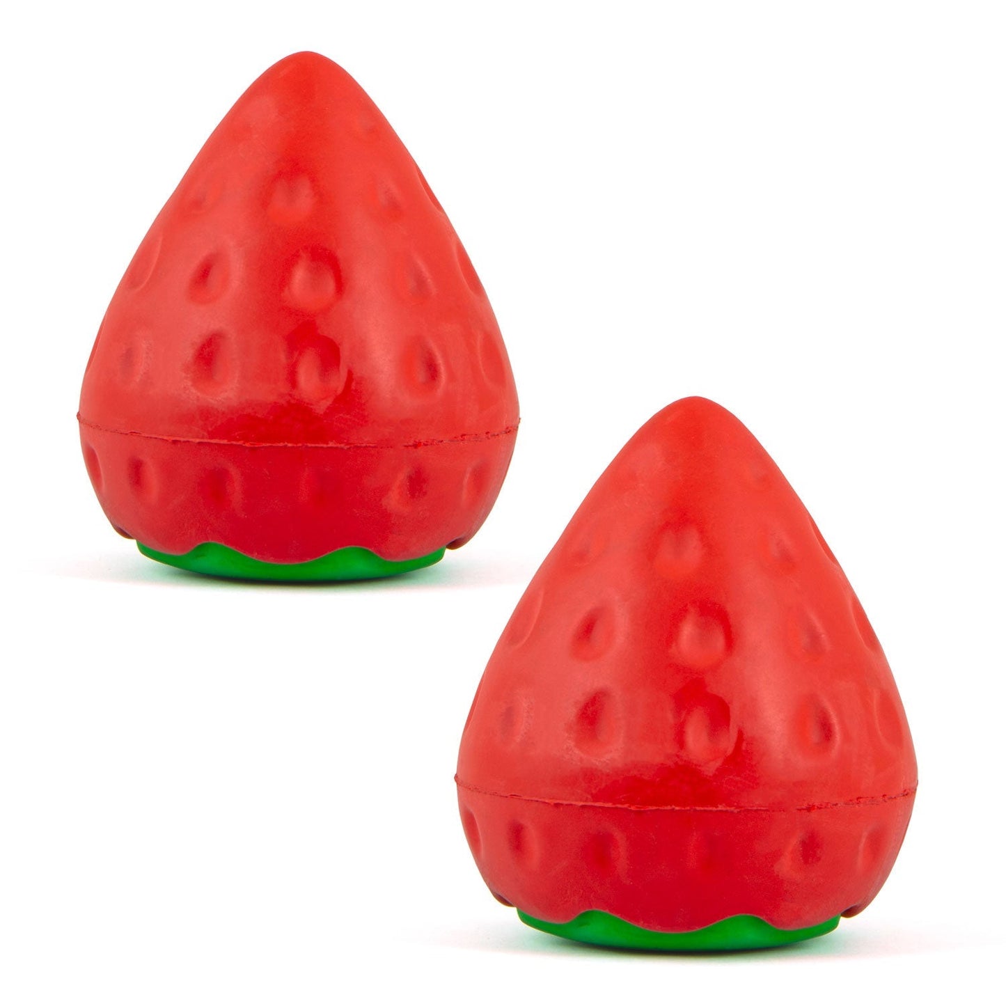 Squeaky Strawberry Natural Rubber Dog Dental Chew - gallery image 14