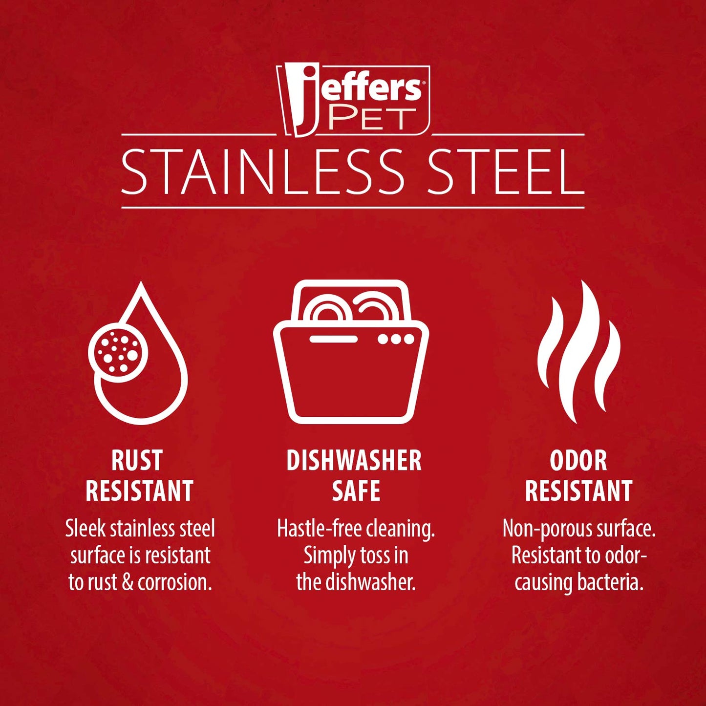 Pet Feeders & Bowls Jeffers Medium Classic Premium Pet Suppl - lifestyle view