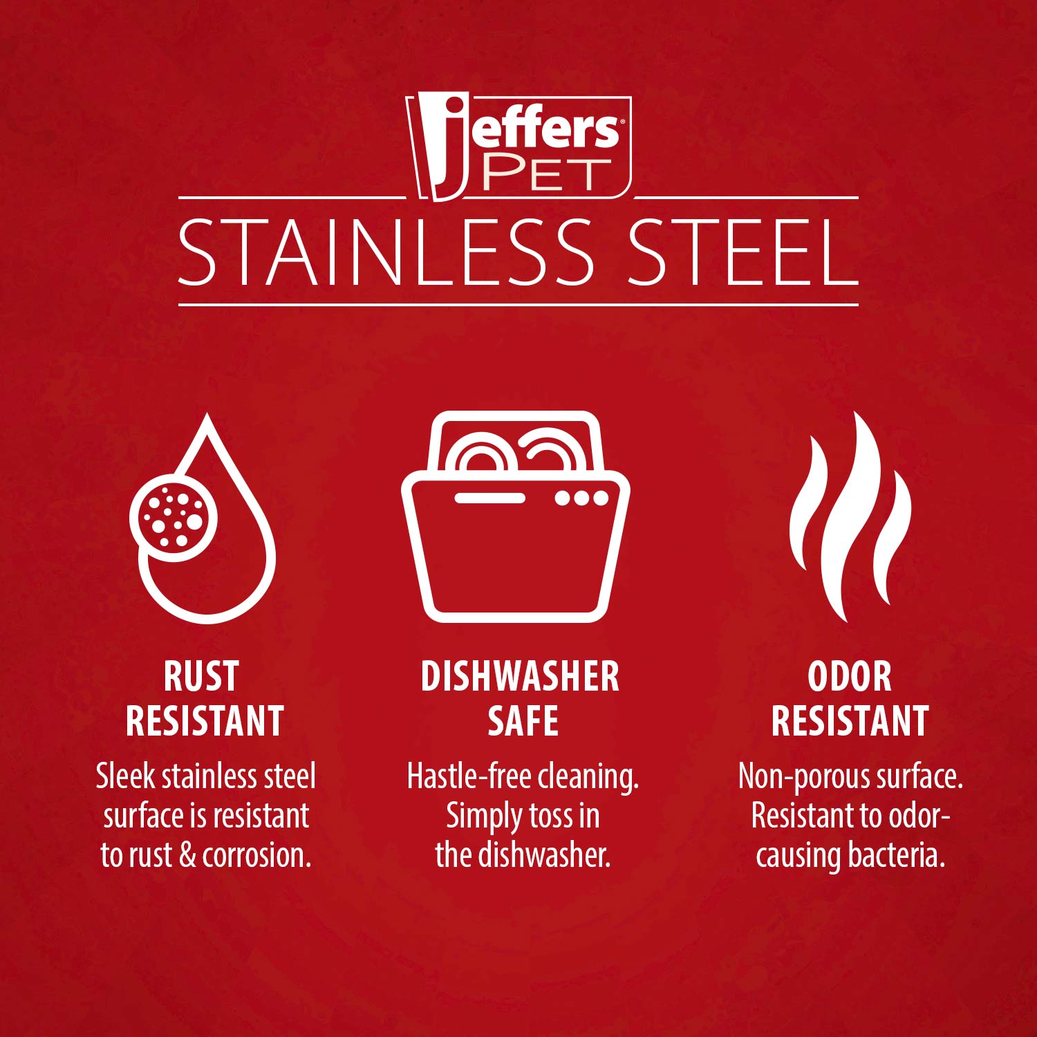 Pet Feeders & Bowls Jeffers Medium Classic Premium Pet Suppl - lifestyle view
