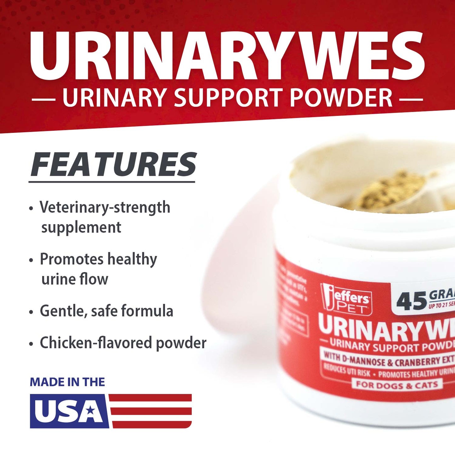 Urinarywes Urinary Support Powder With D Mannose For - close up view