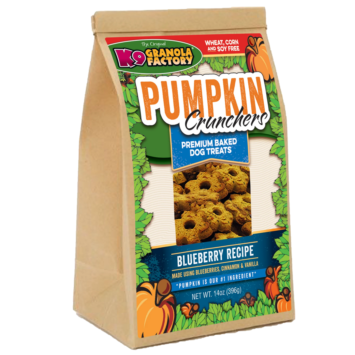 K9 Granola Factory Pumpkin Crunchers Blueberry Recipe Dog - main product image