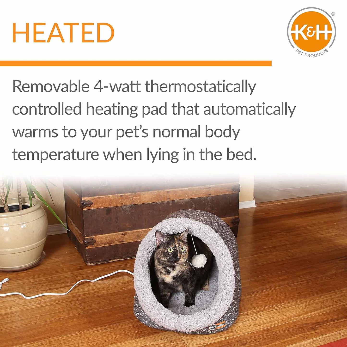 Pet Heated Bed Blanket Premium Small Classic Comfort Premium - gallery image 5