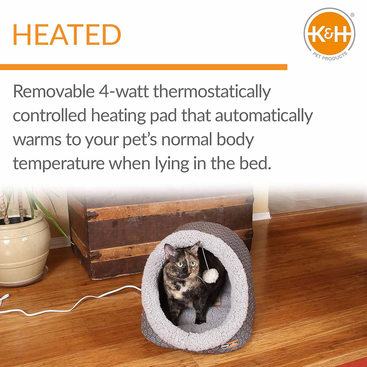 Pet Heated Bed Blanket Premium Small Classic Comfort Premium - gallery image 5