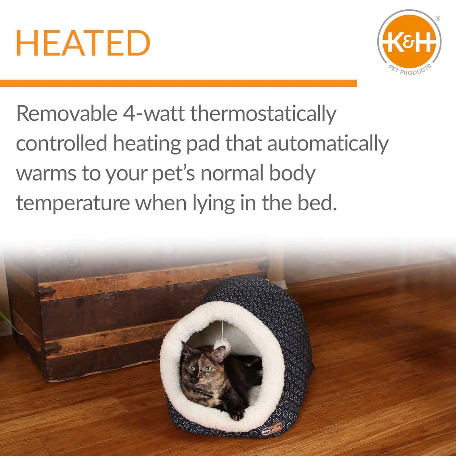 Pet Heated Bed Blanket Premium Small Classic Comfort Premium - gallery image 12