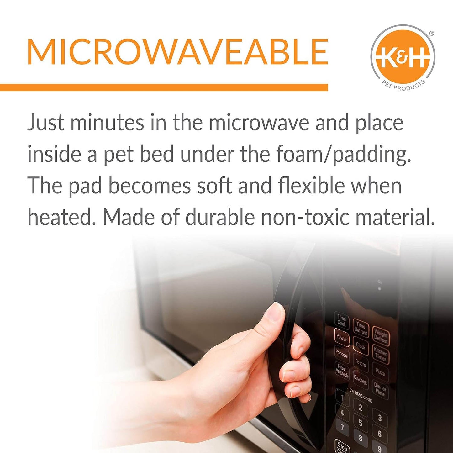 K H Reusable Microwavable Pet Bed Warmer For Indoor Outdoor - lifestyle view