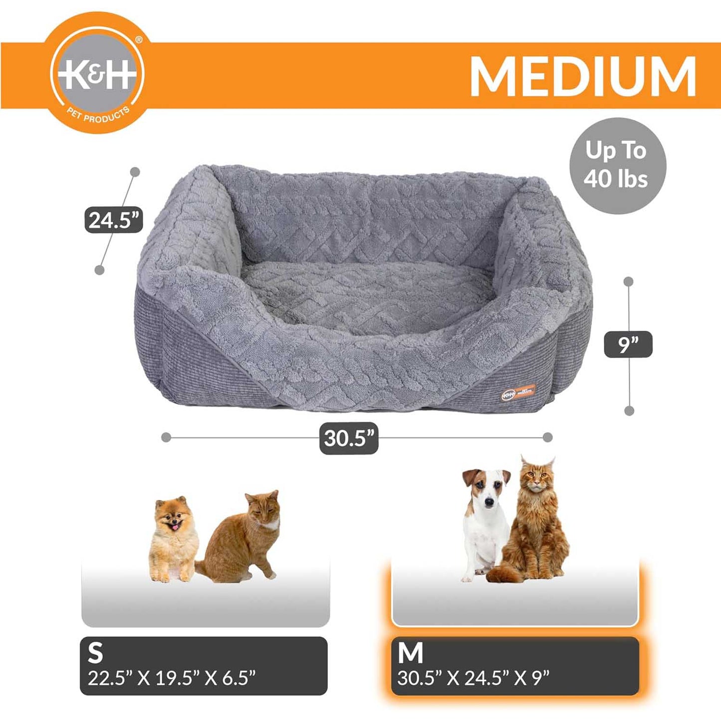 K H Thermo Pet Lounge Sleeper Heated Cat Small Dog Bed Plush - gallery image 9