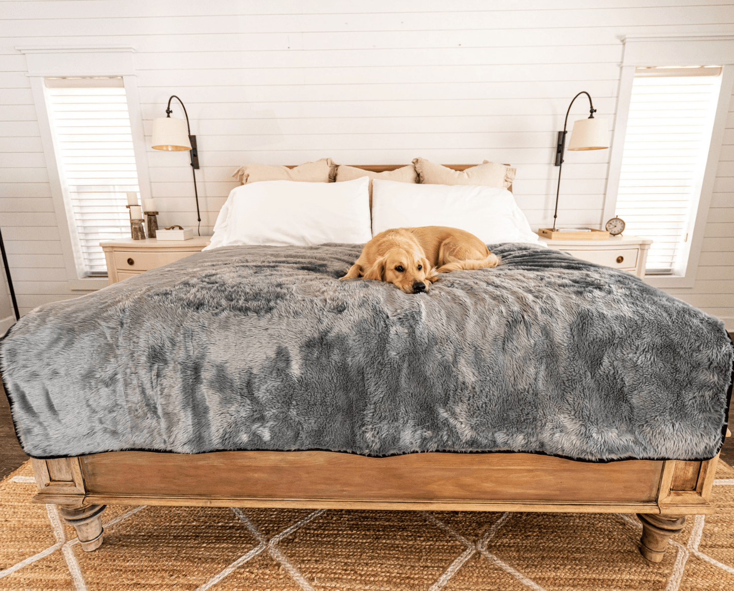 Pupprotector Summer Short Fur Waterproof Throw Blanket Grey - gallery image 14