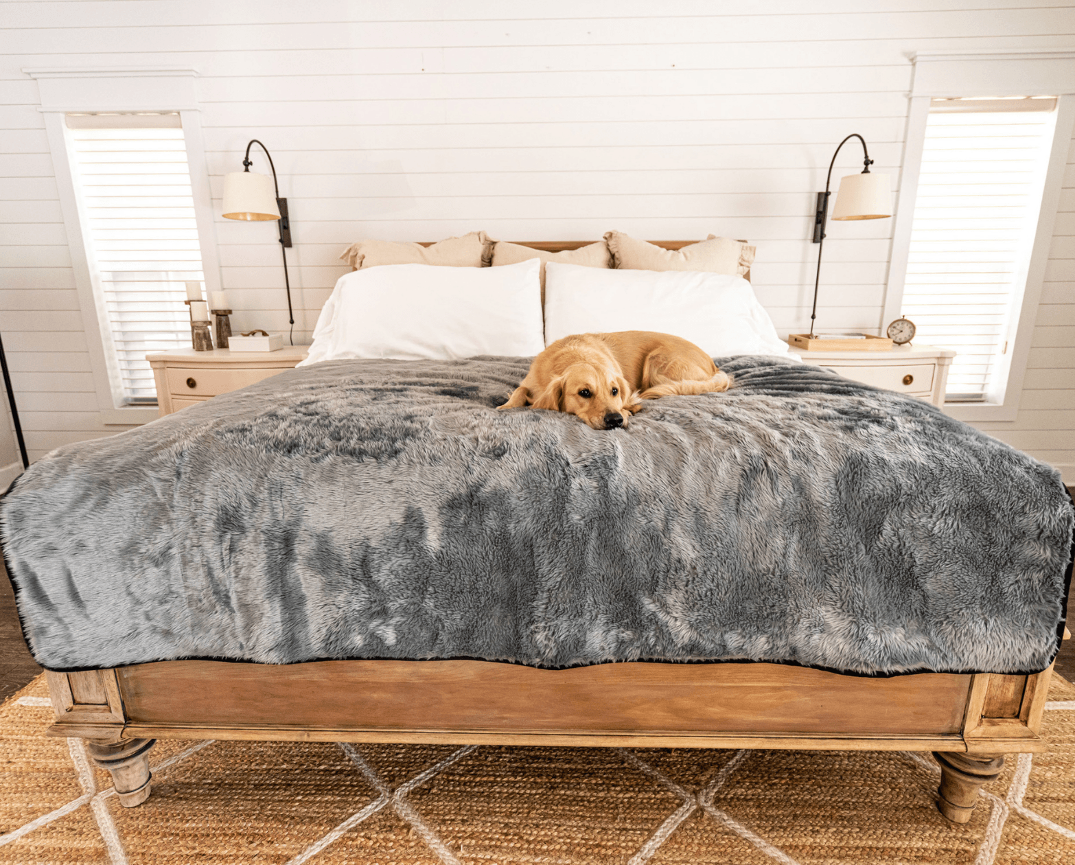 Pupprotector Summer Short Fur Waterproof Throw Blanket Grey - gallery image 14