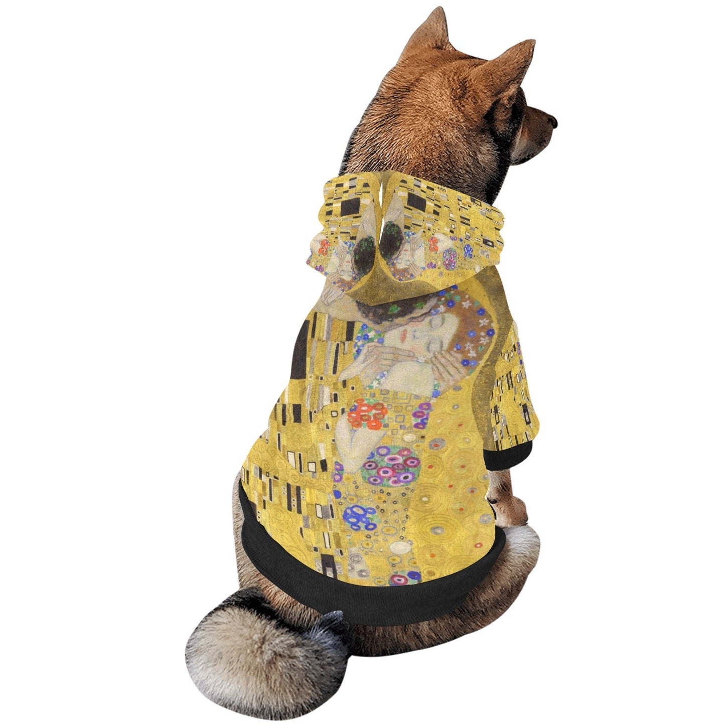 Pet Apparel Klimt The Kiss Button Hoodie for Daily Use main product image for dogs and cats