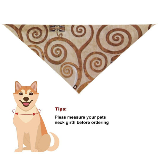 Pet Supply Klimt Tree of Life Stoclet Frieze Scarf Essential - detail product image for pet supply