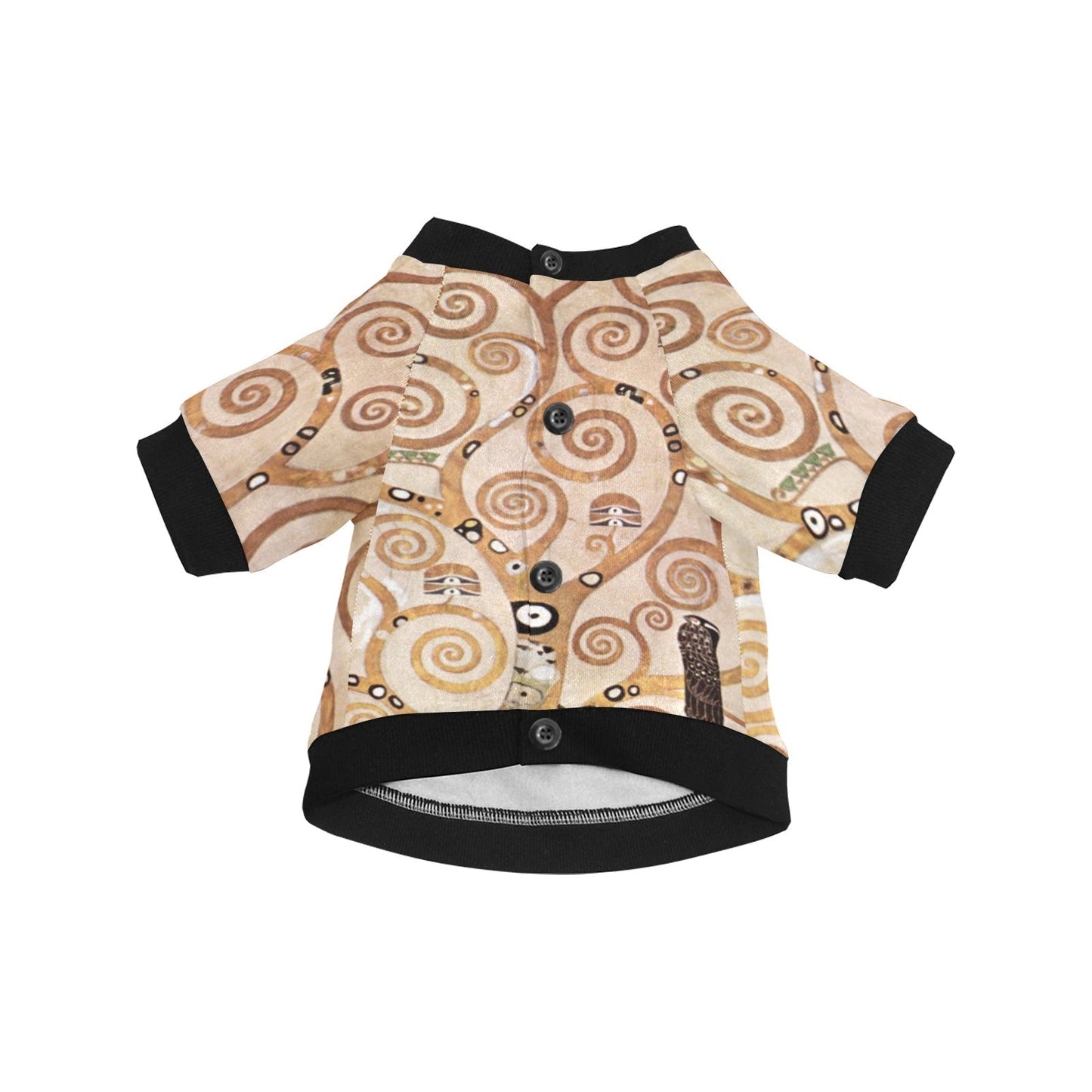 Pet Apparel Klimt Tree of Life Stoclet Frieze Round Neck - lifestyle product image for pet apparel