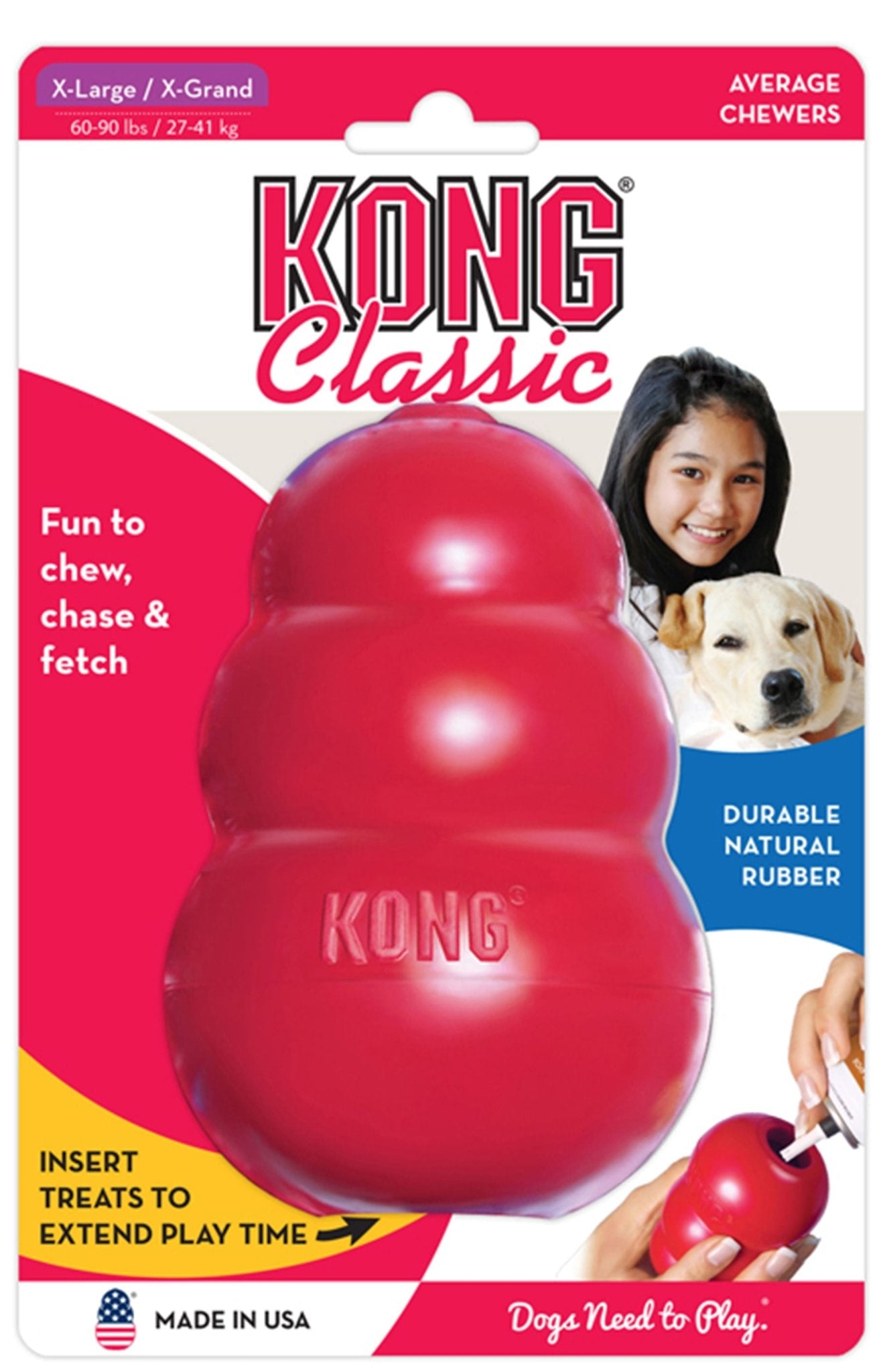 KONG Classic Dog Toy Durable Chew Dog Toy Durable Play - gallery image 9