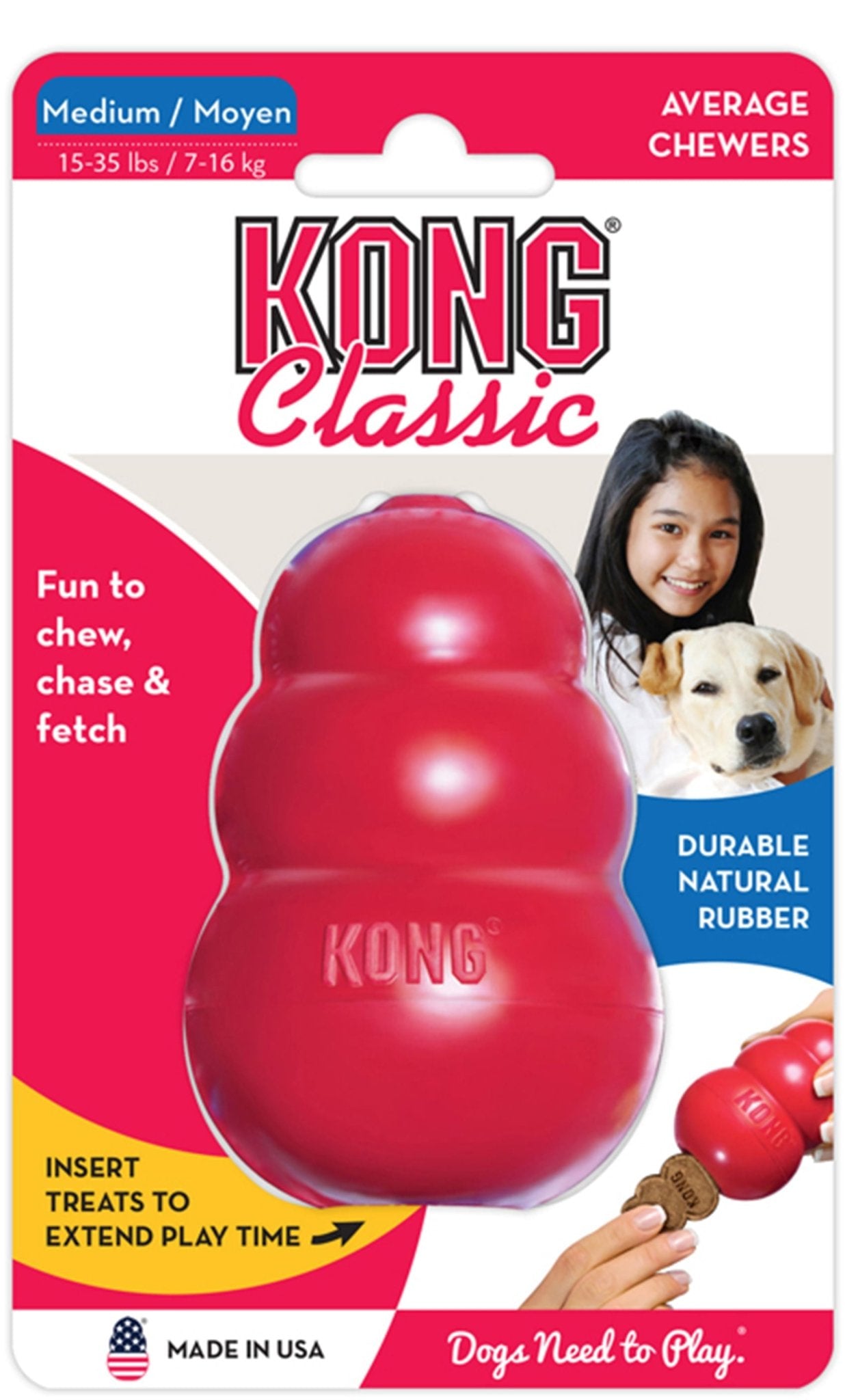KONG Classic Dog Toy Durable Chew Dog Toy Durable Play - gallery image 17