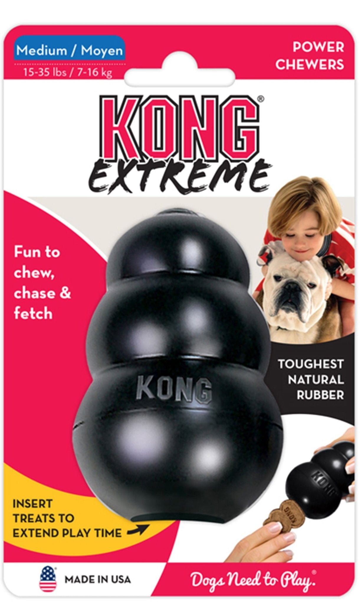 KONG Extreme Treat Stuffing Dog Toy For Power Chewers Treat - main product image