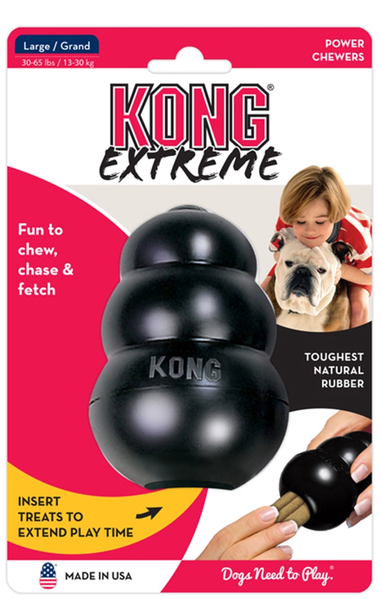 KONG Extreme Treat Stuffing Dog Toy For Power Chewers Treat - gallery image 8