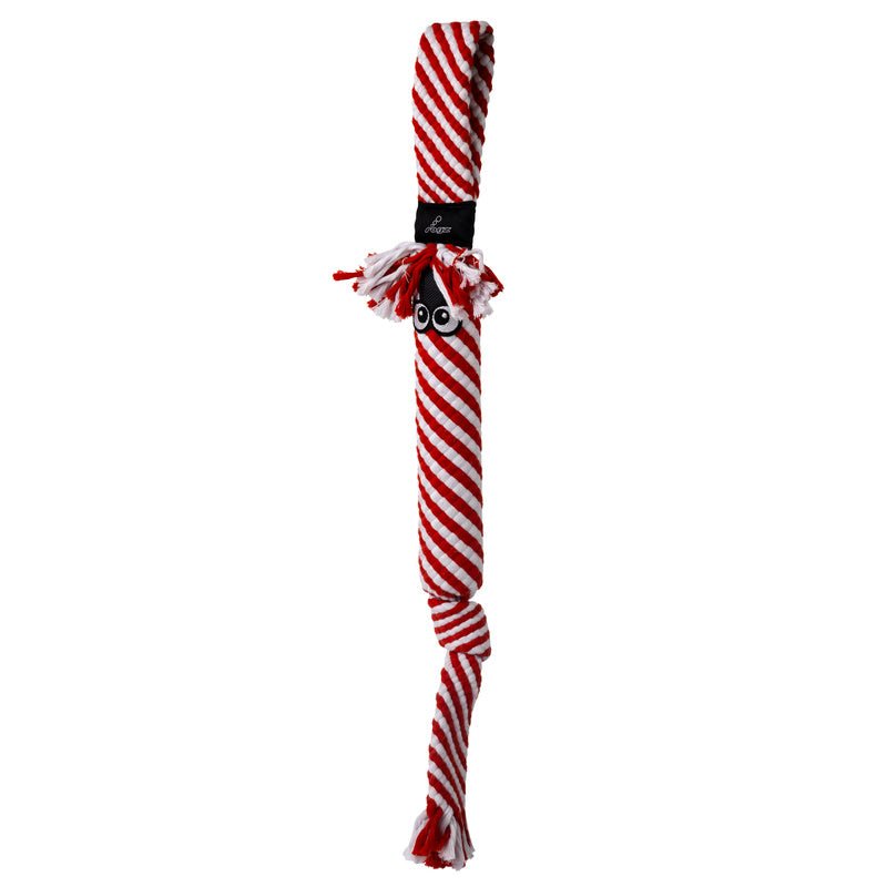 KONG Holiday Scrubz Candy Cane Dog Tug Fetch Toy Fetch Dog - gallery image 6