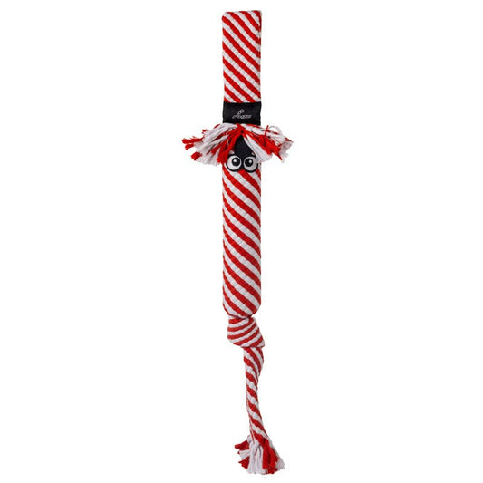 KONG Holiday Scrubz Candy Cane Dog Tug Fetch Toy Fetch Dog - main product image