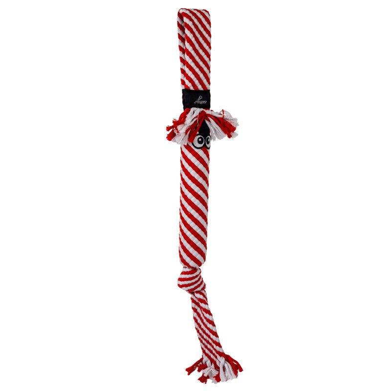 KONG Holiday Scrubz Candy Cane Dog Tug Fetch Toy Fetch Dog - gallery image 5