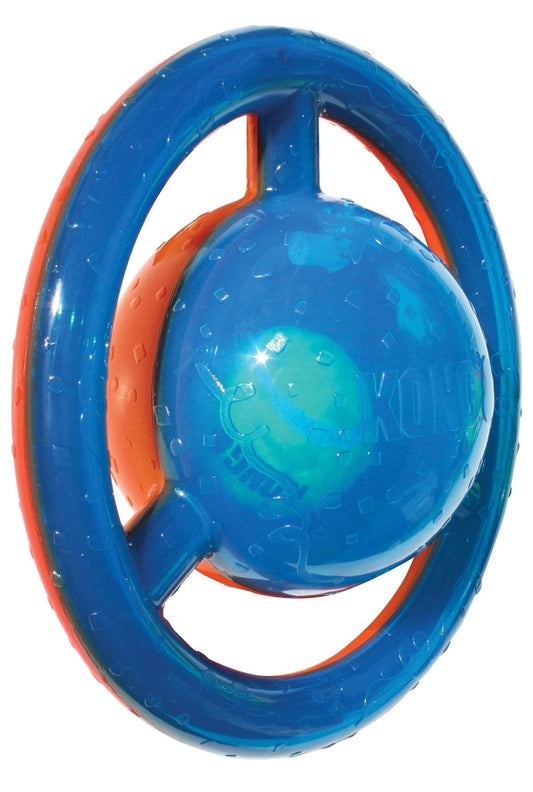 KONG Jumbler Disc Squeaker Dog Toy Fetch Dog Toy Durable - main product image