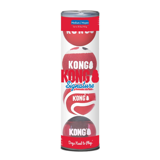 KONG Signature Fetch Dog Toy Balls Multi Pack Fetch Dog Toy - main product image