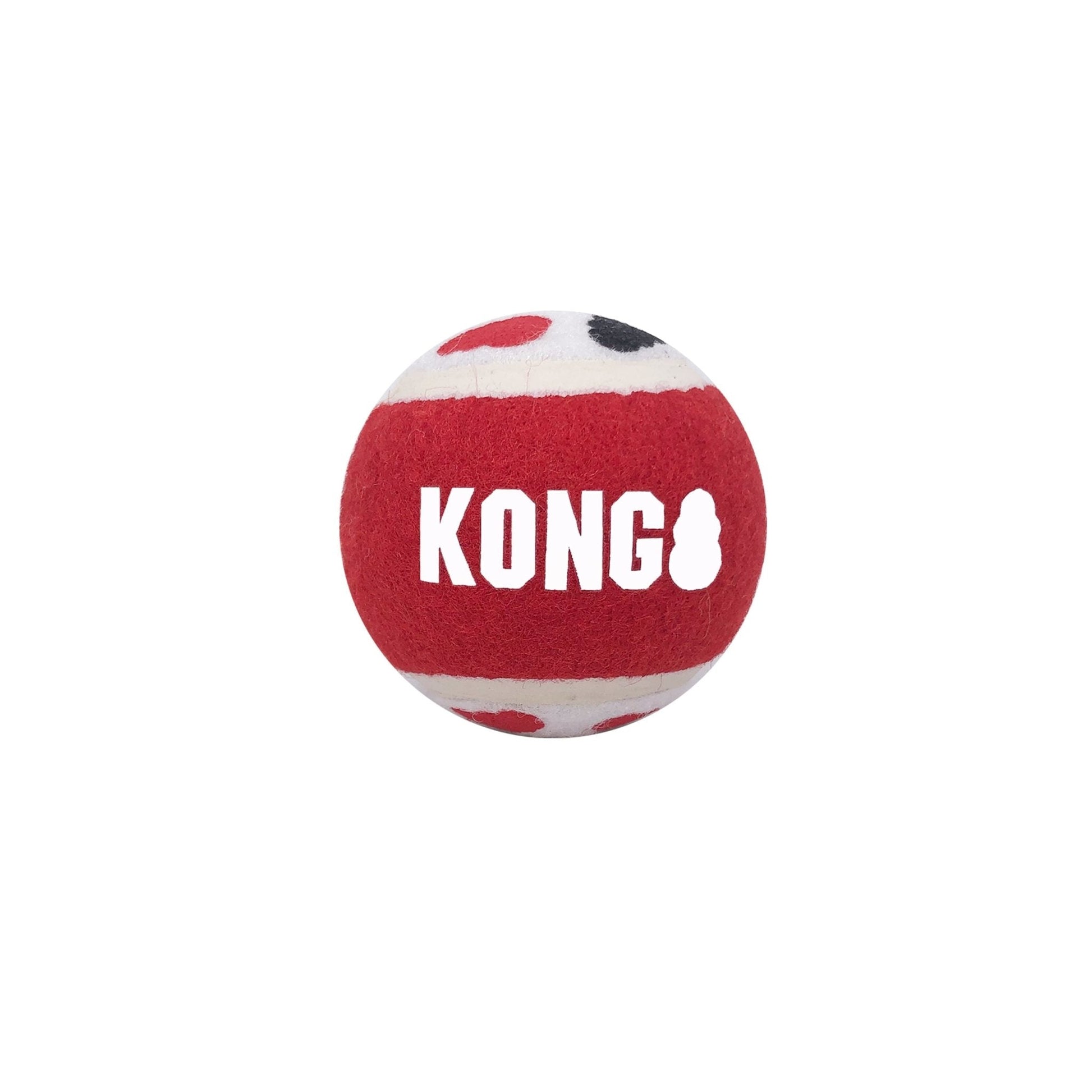 KONG Signature Fetch Dog Toy Balls Multi Pack Fetch Dog Toy - close up view