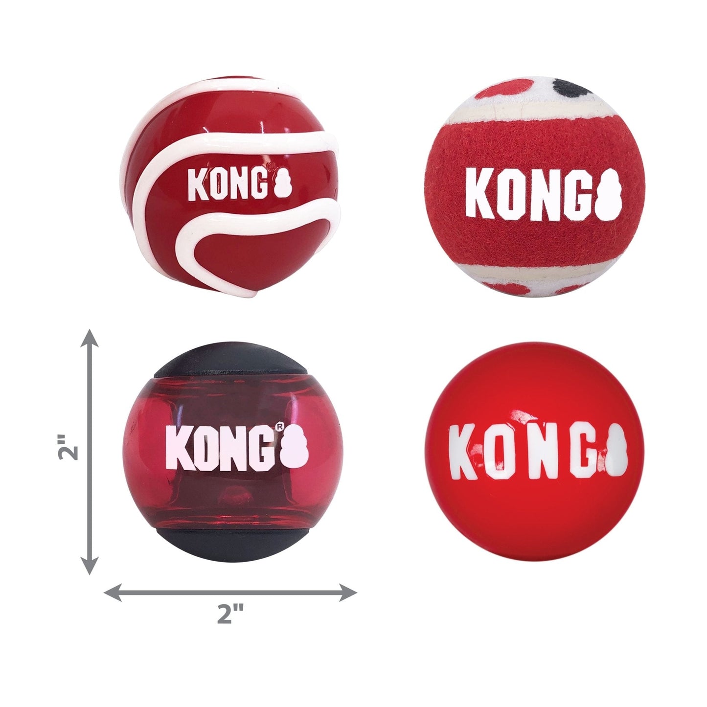 KONG Signature Fetch Dog Toy Balls Multi Pack Fetch Dog Toy - gallery image 9