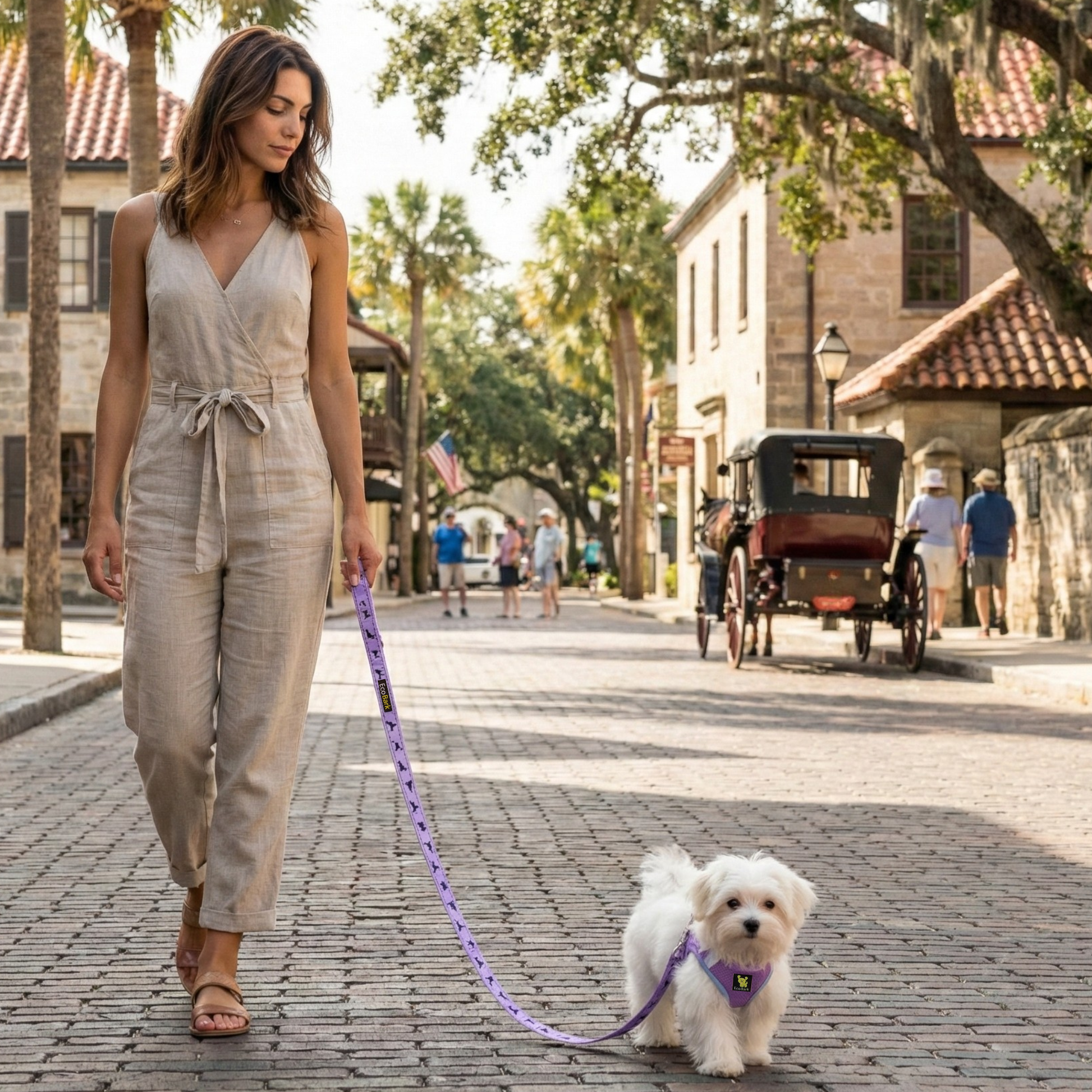 Dog Leash EcoBark Lavender Leash Comfort Grip Padded Leash - gallery product image for dog leash