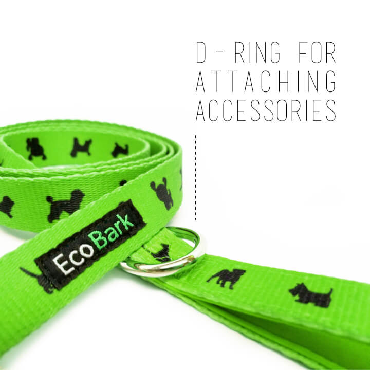 Dog Leash EcoBark Green Leash- Padded Comfort Grip Leash 4ft - gallery product image for dog leash