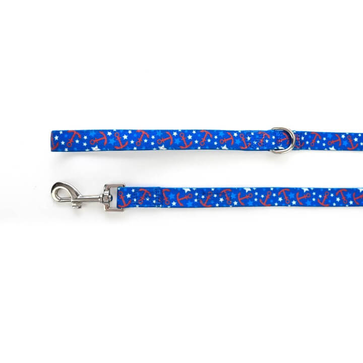 Dog Leash EcoBark Nautical Leash-Padded Comfort Grip Leash - size and texture image for dog leash