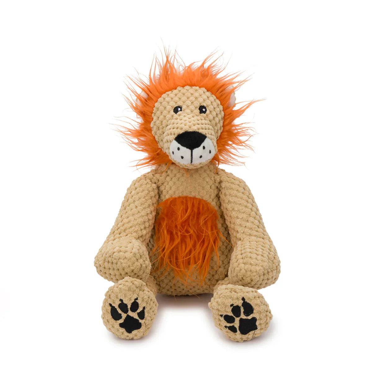 Fabdog Floppy Lion Tan Interactive Dog Toy Durable Play - main product image